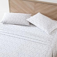 Eddie Bauer Full Sheets Cotton Percale Bedding Set Crisp Cool Home Decor Animal Tracks Full