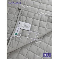 Ynm Exclusive Weighted Blanket Soothing Cotton Smallest Compartments With Glass Beads Bed Blanket For One Person Of 60Lbs Id