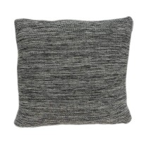 Homeroots 95 Cotton 5 Lurex Parkland Collection Diani Transitional Grey Pillow Cover With Poly Insert