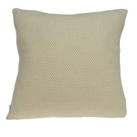 Homeroots 100 Cotton Parkland Collection Cassi Transitional Tan Pillow Cover With Poly Insert