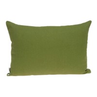 Homeroots 100 Cotton Parkland Collection Omini Tropical Green Pillow Cover With Poly Insert