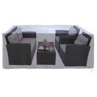 Haplife Patio Furniture Set Covers Outdoor Conversation Set Covers Sectional Garden Sofa Covers Chair Loveseat Covers Waterproof Dust Protective