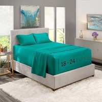 Nestl King 4Pc Bed Linen Set Extra Deep Pocket Microfiber Teal