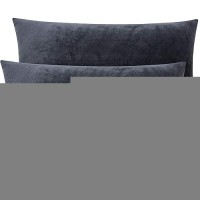 Ntbay 2 Pack Zippered Velvet King Pillowcases Super Soft And Cozy Luxury Fuzzy Flannel Pillow Cases With Zipper 20X36 Inches