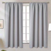 Bgment Rod Pocket Room Darkening Curtains For Bedroom Thermal Insulated Blackout Curtain Drapes For Living Room 52 X 63 Inch