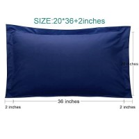 Ntbay King Pillow Shams 2 Pack Brushed Microfiber 20X36 Sham Covers Super Soft And Cozy Wrinkle Fade Stain Resistant 20X3