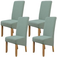 Large Size Dining Chair Covers Set Of 4,Dining Room Chair Slipcovers,Stretch Removable Washable Large High Back Parsons Chair Covers For Dining Room,Hotel,Kitchen,Banquet,Home