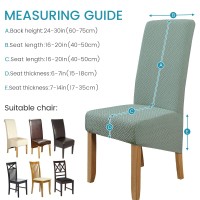 Large Size Dining Chair Covers Set Of 4,Dining Room Chair Slipcovers,Stretch Removable Washable Large High Back Parsons Chair Covers For Dining Room,Hotel,Kitchen,Banquet,Home