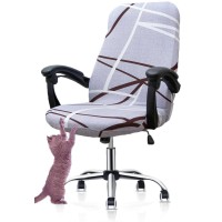 Deisy Dee Computer Office Chair Covers For Stretch Rotating Mid Back Chair Slipcovers Cover Only Chair Covers C162 (F)