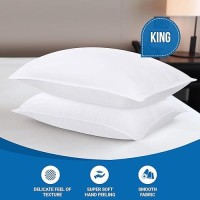 Utopia Bedding Bed Pillows For Sleeping (White)  King Size  Set Of 2  Hotel Pillows  Cooling Pillows For Side  Back Or Stomach Sleepers