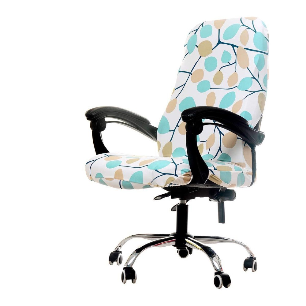 Deisy Dee Computer Office Chair Covers For Stretch Rotating Mid Back Chair Slipcovers Cover Only Chair Covers C162 (Wish Tree)