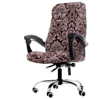 Womaco Printed Office Chair Covers, Stretch Computer Chair Cover Universal Boss Chair Covers Modern Simplism Style High Back Chair Slipcover - A1, Large