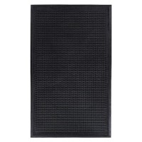 Indoor/Outdoor Hose-Wash Ribbed Design Non-Slip Rubber 3X5 Modern Area Rug For Living Room  Bedroom  Dining Room  Office  35