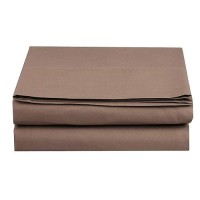 Elegant Comfort Premium Hotel Quality 1-Piece Flat Sheet  Luxury And Softest 1500 Premium Hotel Quality Microfiber Bedding Flat Sheet  Wrinkle-Free  Stain-Resistant  Queen  Taupe