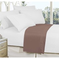 Elegant Comfort Premium Hotel Quality 1-Piece Flat Sheet  Luxury And Softest 1500 Premium Hotel Quality Microfiber Bedding Flat Sheet  Wrinkle-Free  Stain-Resistant  Queen  Taupe