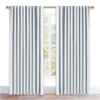 Nicetown Living Room Darkening Curtain Drapes Cloud Grey Color W70 X L84 Set Of 2 Room Darkening Window Treatment Drapery