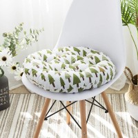 Vctops Bohemian Soft Round Chair Pad Garden Patio Home Kitchen Office Seat Cushion Tree White Diameter 20