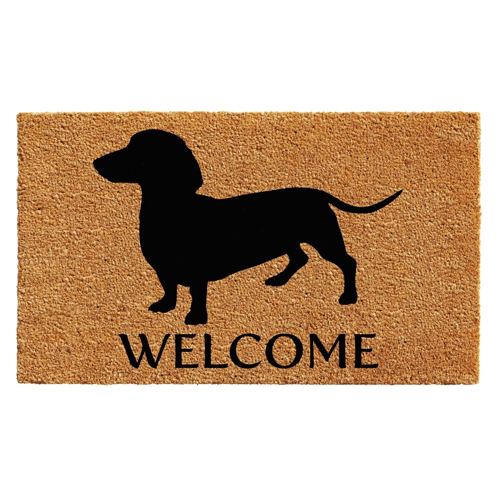 Calloway Mills Az103032436 Dachshund Breed Doormat 24 X 36 Naturalblack