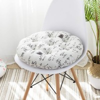 Vctops Bohemian Soft Round Chair Pad Garden Patio Home Kitchen Office Seat Cushion Calligraphy Diameter 16