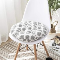 Vctops Bohemian Soft Round Chair Pad Garden Patio Home Kitchen Office Seat Cushion Tree Beige White Diameter 18