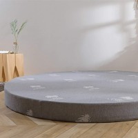 Thicken Round Bed Mattress,Floor Tatami Mat Padded Memory Foam,Removable Sleeping Pad Futon Breathable Mattress Pad Floor Bed-8Cm Diameter 200Cm