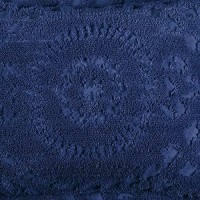 Better Trends 100 cotton chenille Bedspreads FullDouble Size Rio collection Floral Design Bed cover in Navy Tufted cotton Be