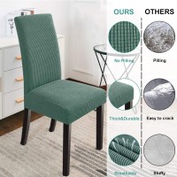 Northern Brothers Chair Covers, Dining Chair Slipcovers Set Of 2, Stretch Chair Protector For Dining Room, Restaurant, Kitchen, Party, Dark Cyan