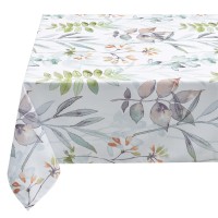 Benson Mills Spillproof Spring/Summer Fabric Indoor Outdoor Tablecloth, Outdoor Table Cloth For Rectangle Tables, Picnic/Patio Table Covers (60