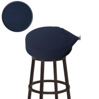 Buyue Bar Stool Covers Luxury Fabric Dia1214 Round Creaseresistant Stretchy Washable Jacquard Dustproof Stool Seat Slipcov