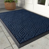 Yimobra Durable Front Entrance Door Mat Heavy Duty Outdoor Indoor Doormat Entryway Floor Mat Non Slip Rubber Backing Easy Cle