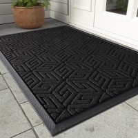 Yimobra Durable Front Door Mat Heavy Duty Welcome Outdoor Indoor Doormat Entrance Floor Matt Non Slip Rubber Backing Easy Cle