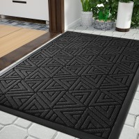 Yimobra Durable Front Entrance Door Mat Heavy Duty Outdoor Indoor Doormat Entryway Floor Mat Non Slip Rubber Backing Easy Cle