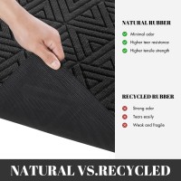 Yimobra Durable Front Entrance Door Mat Heavy Duty Outdoor Indoor Doormat Entryway Floor Mat Non Slip Rubber Backing Easy Cle