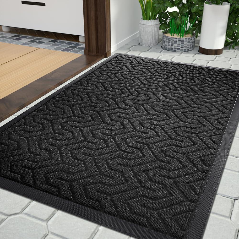 Yimobra Door Mat Allseason Outdoor Indoor Durable Doormat For Home Entrance Floor Heavy Duty Non Slip Front Door Mats Outdoor