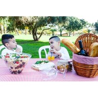 Toptablecloth Vinyl Tablecloth Plastic With Flannel Backing 2Pk 6 Foot 72 X 30 Inch Red And White Checkered Table Cloth Elastic