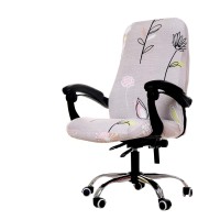 Womaco Printed Office Chair Covers, Stretch Computer Chair Cover Universal Boss Chair Covers Modern Simplism Style High Back Chair Slipcover (A3, Large)