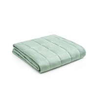 Ynm Weighted Blanket  Heavy 100% Oeko-Tex Certified Cotton Material(Sprout Green  80''X87'' 20Lbs)  Two Persons(90~160Lb) Sharing Use On Queen/King Bed | A Duvet Included