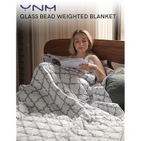 Ynm Weighted Blanket Heavy 100 Percent Oeko-Tex Certified Cotton Material(Lattice Scroll  80''X87'' 25Lbs)  Two Persons(90~160Lb) Sharing Use On Queen/King Bed | A Duvet Included