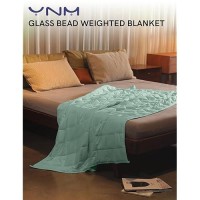 Ynm Weighted Blanket Heavy 100 Percent Oeko-Tex Certified Cotton Material  Bed Blanket For One Person Of 240Lbs  Ideal For Queen/King Bed (60X80 Inches  25 Pounds  Sprout Green)