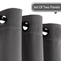 Hversailtex Premium Blackout Thermal Insulated Room Darkening Curtains For Bedroomliving Room Classic Grommet Top 2 Panels