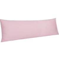 Ntbay Egyptian Cotton Body Pillowcase 500 Thread Count Cotton Body Pillow Cover Soft And Breathable Envelope Closure Body Pi