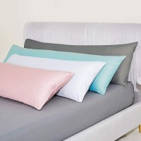 Ntbay Egyptian Cotton Body Pillowcase 500 Thread Count Cotton Body Pillow Cover Soft And Breathable Envelope Closure Body Pi