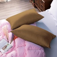 Ntbay Egyptian Cotton Queen Pillowcases Set Of 2 500 Thread Count Cotton Pillowcases Soft And Breathable Envelope Closure P