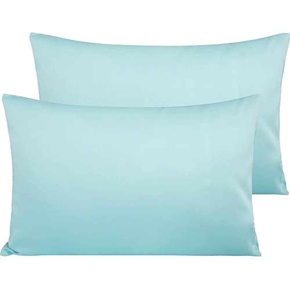 Ntbay Egyptian Cotton Queen Pillowcases Set Of 2 500 Thread Count Cotton Pillowcases Soft And Breathable Envelope Closure P