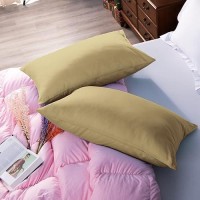 Ntbay Egyptian Cotton Queen Pillowcases Set Of 2 500 Thread Count Cotton Pillowcases Soft And Breathable Envelope Closure P