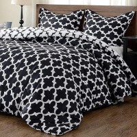 Downluxe Printed Twin Comforter Set Black Twin Comforter Soft Bedding Sets For All Seasons 2 Pieces 1 Comforter 66X92