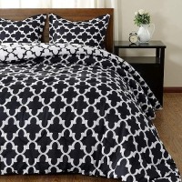 Downluxe Printed Twin Comforter Set Black Twin Comforter Soft Bedding Sets For All Seasons 2 Pieces 1 Comforter 66X92