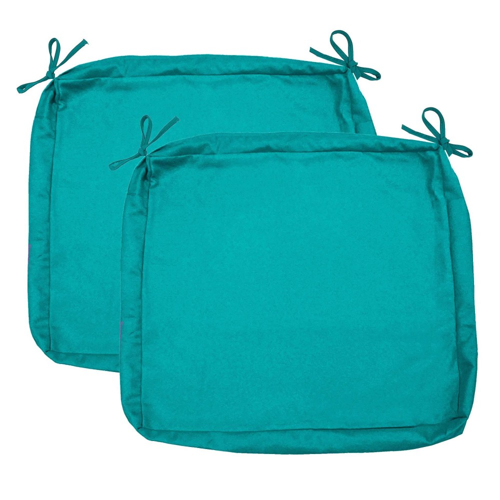 Sigmat Outdoor Seat Cushion Cover Water Repellent Square Chair Cushion Cover-Only Cover Teal 20