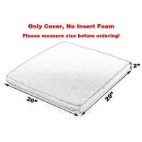 Sigmat Outdoor Seat Cushion Cover Water Repellent Square Chair Cushion Cover-Only Cover Teal 20