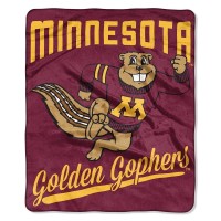 Northwest Ncaa Minnesota Golden Gophers Unisexadult Raschel Throw Blanket 50 X 60 Alumni